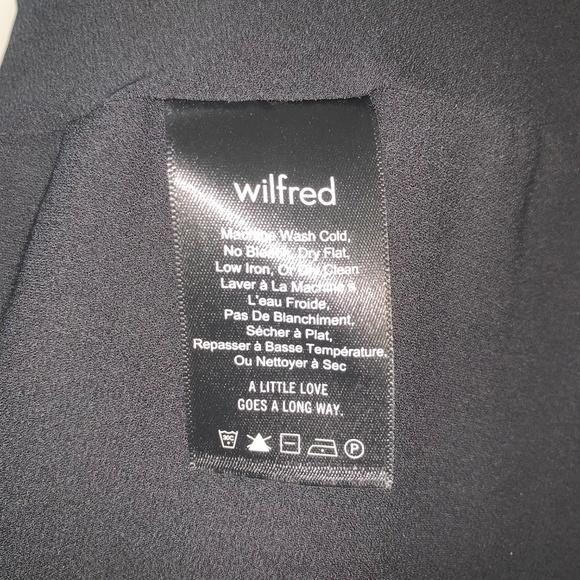 Aritzia Wilfred Beaune Pleated Chiffon Midi Wrap Dress S - Picture 7 of 10